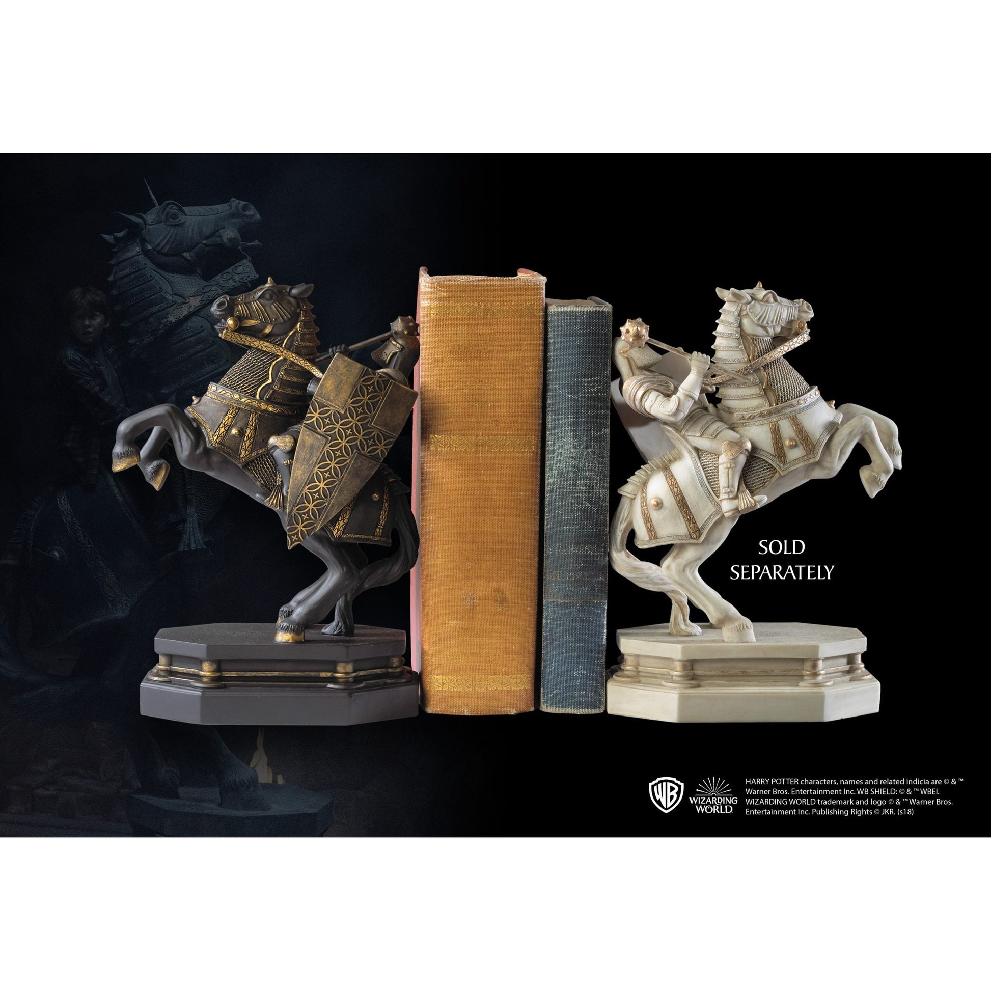 Harry Potter Wizard Chess Knight Bookend - White By The Noble Collection - Medaid International