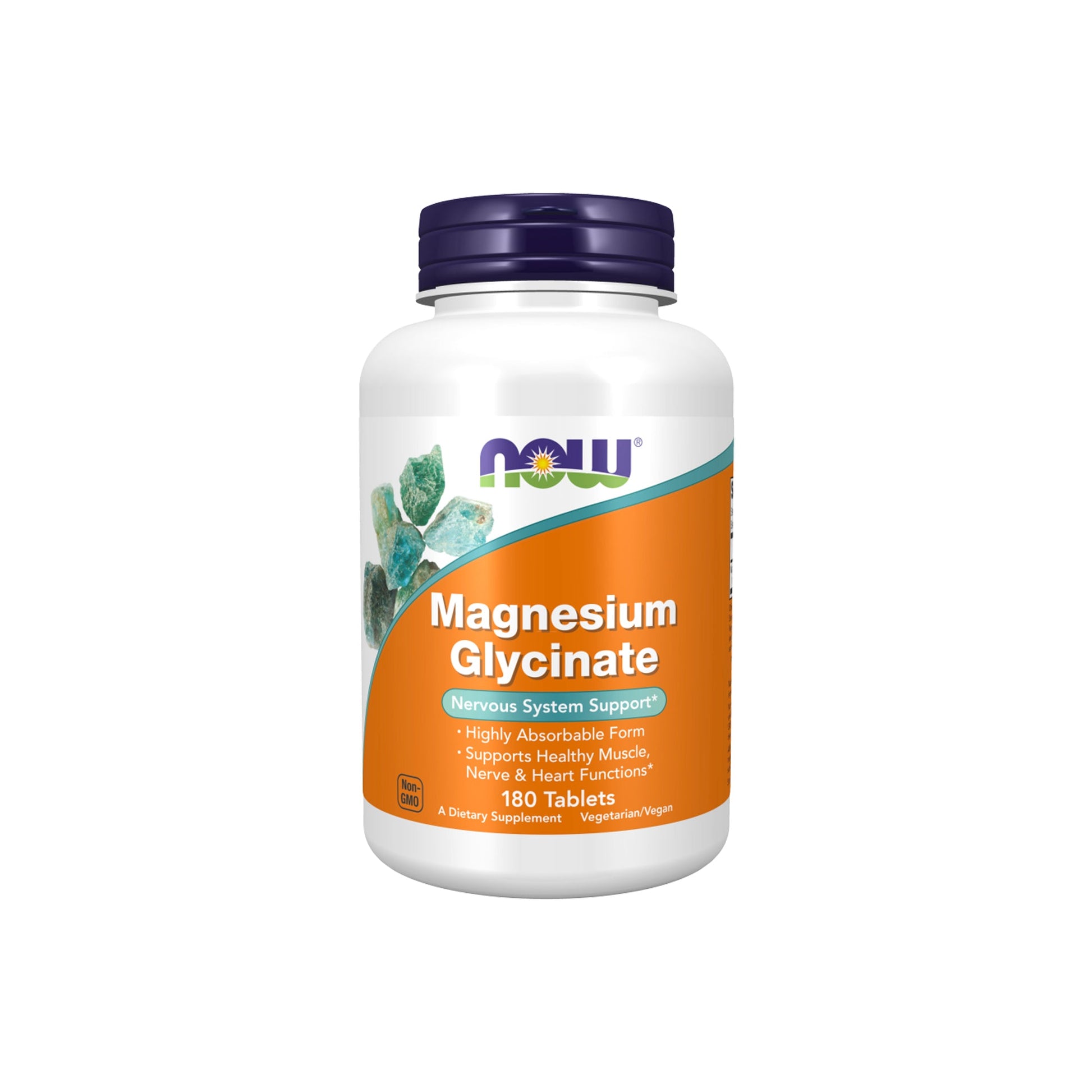 NOW MAGNESIUM GLYCINATE TABLETS - 180 tablets - Medaid International