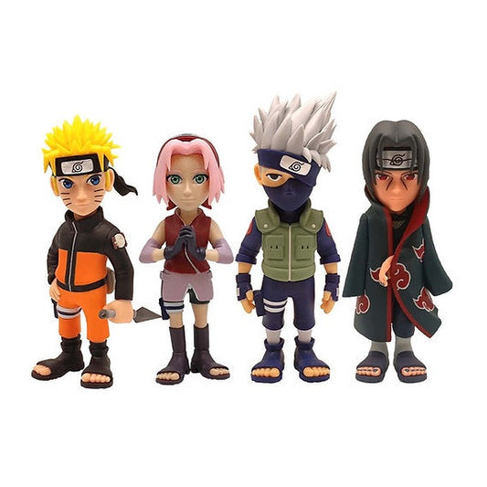 Pack 4 figures - Naruto Shippuden (Naruto, Kakashi, Itachi, Sakura) - Medaid International