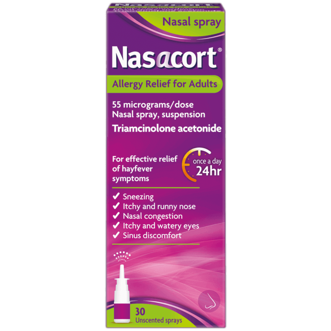 Nasacort - Allergy Relief Nasal Spray 30 Doses - Medaid