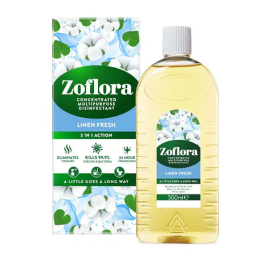 ZOFLORA DISINFECTANT FRESH LINEN 500ml - Medaid International