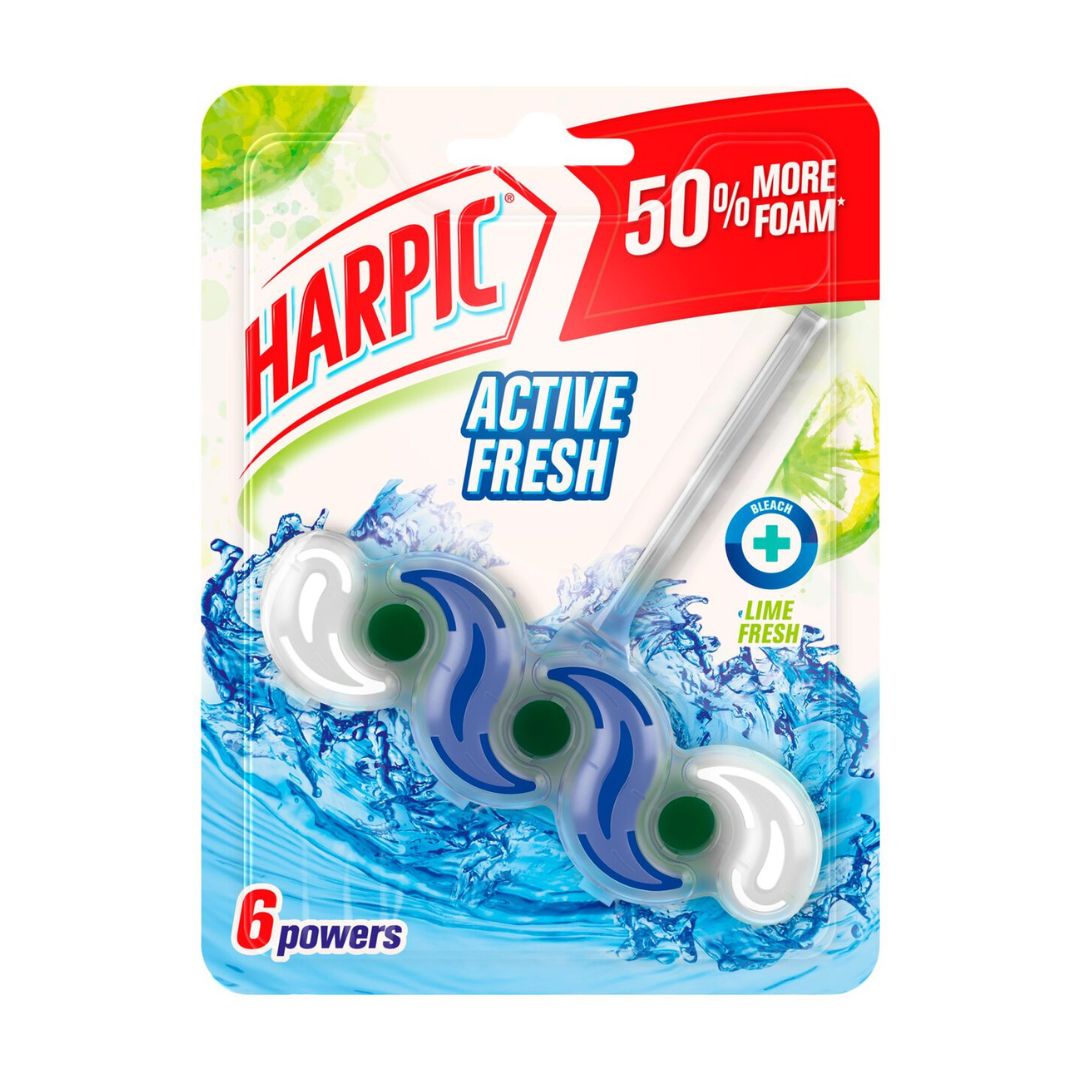 Harpic Rim Block Active Fresh Lime - 35gm - Medaid International