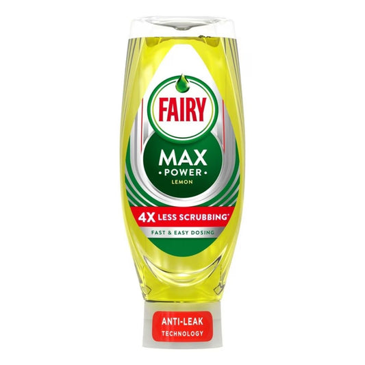 Fairy Washing Up Liquid Max Power Lemon - 640ml - Medaid International