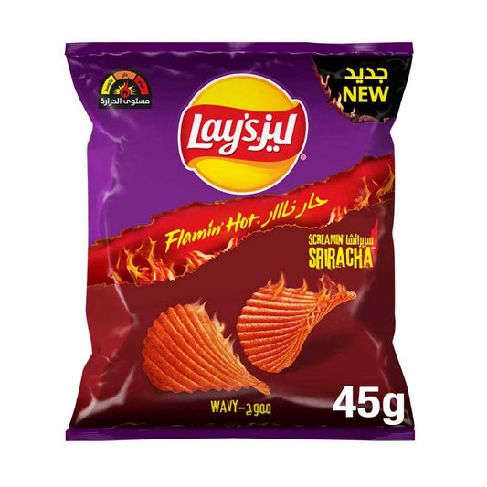 Lays flamin hot sriracha (KSA) 45g - Medaid International