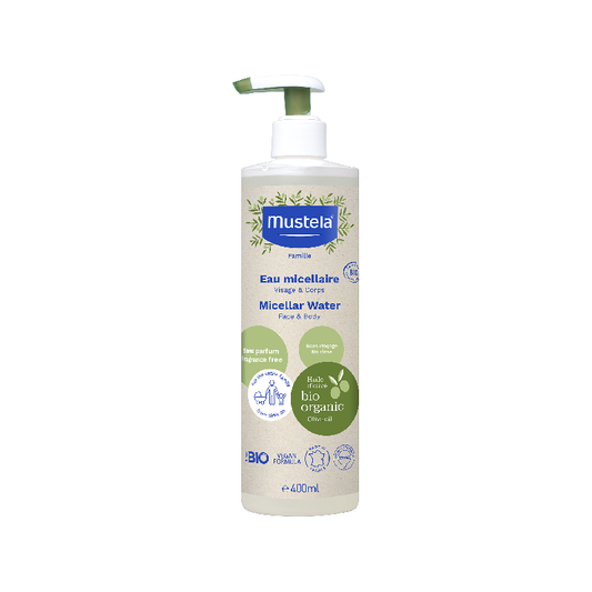 Mustela Certified Organic No-rinse Micellar Water 400ml - Medaid - Lebanon