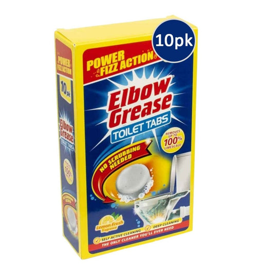ELBOW GREASE 10X30G TOILET TABS -  Lemon Fresh - Medaid International