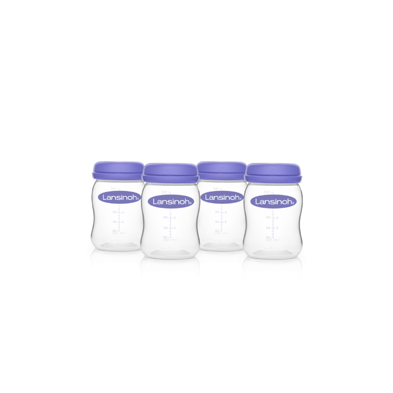 LANSINOH STORAGE BOTTLES X 4 - Medaid