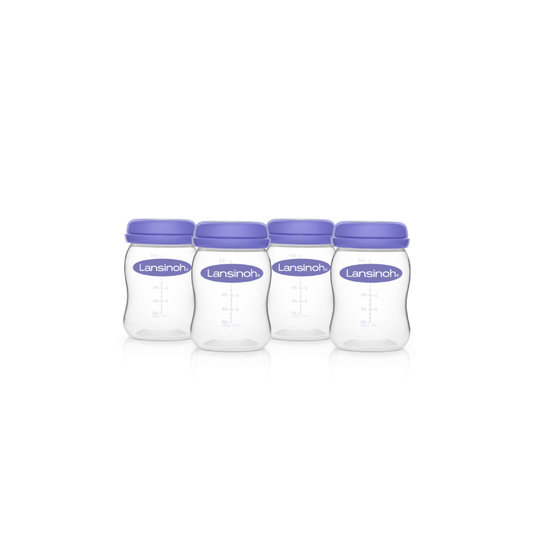 LANSINOH STORAGE BOTTLES X 4 - Medaid