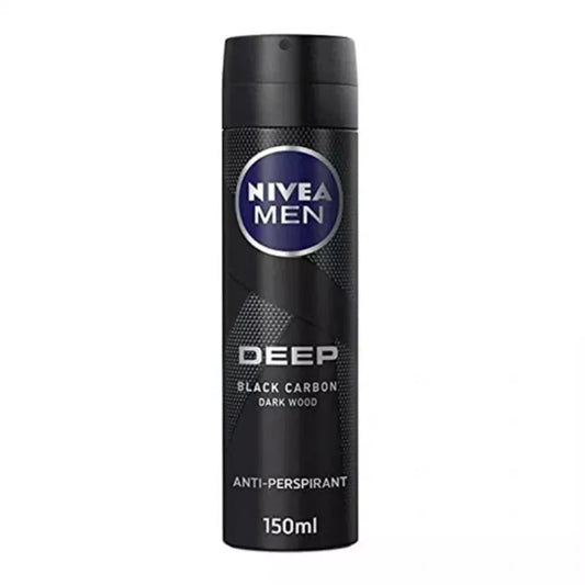 Deep Black Carbon Dark Wood Deodorant Spray - Medaid International