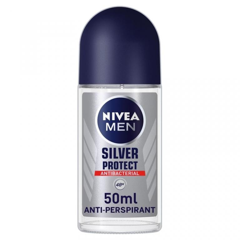 Nivea Men Roll On (Imported)  - silver protect 50ml - Medaid - Lebanon