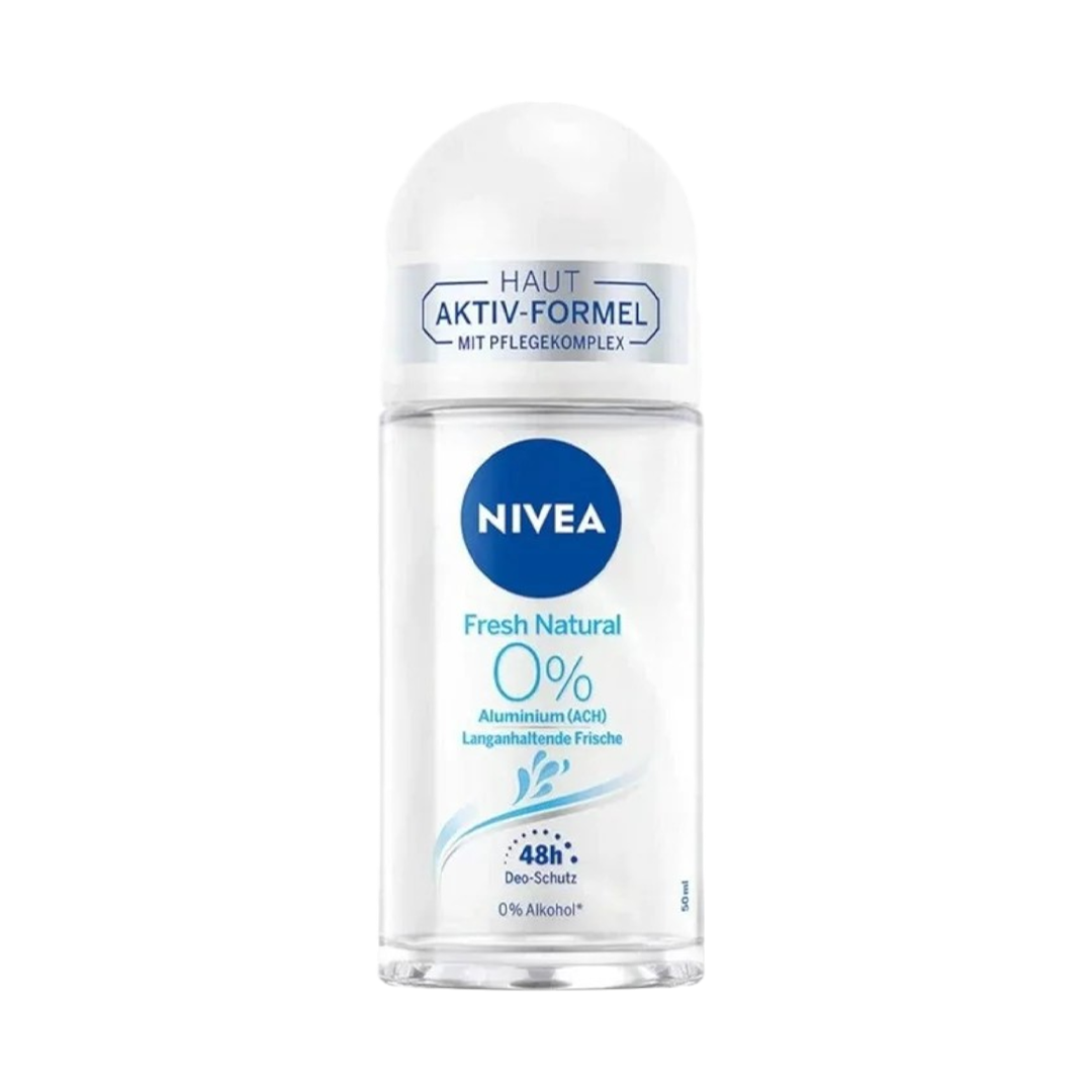 Nivea Fresh Natural Roll-on Deodorant 0% Aluminium - 50ml - Medaid