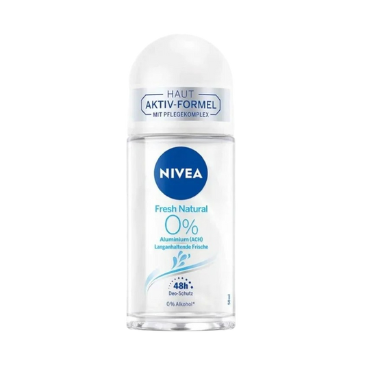 Nivea Fresh Natural Roll-on Deodorant 0% Aluminium - 50ml - Medaid