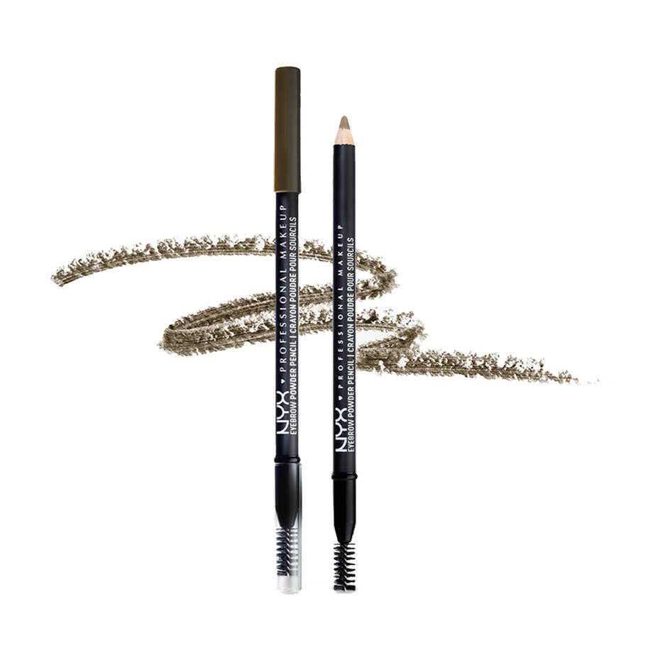 NYX Eyebrow Powder Pencil Powder Pencil with Spoolie, Taupe - Medaid International