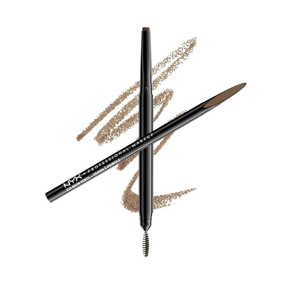 NYX Precision Brow Pencil Dual-Ended Eyebrow Pencil, Taupe - Medaid International