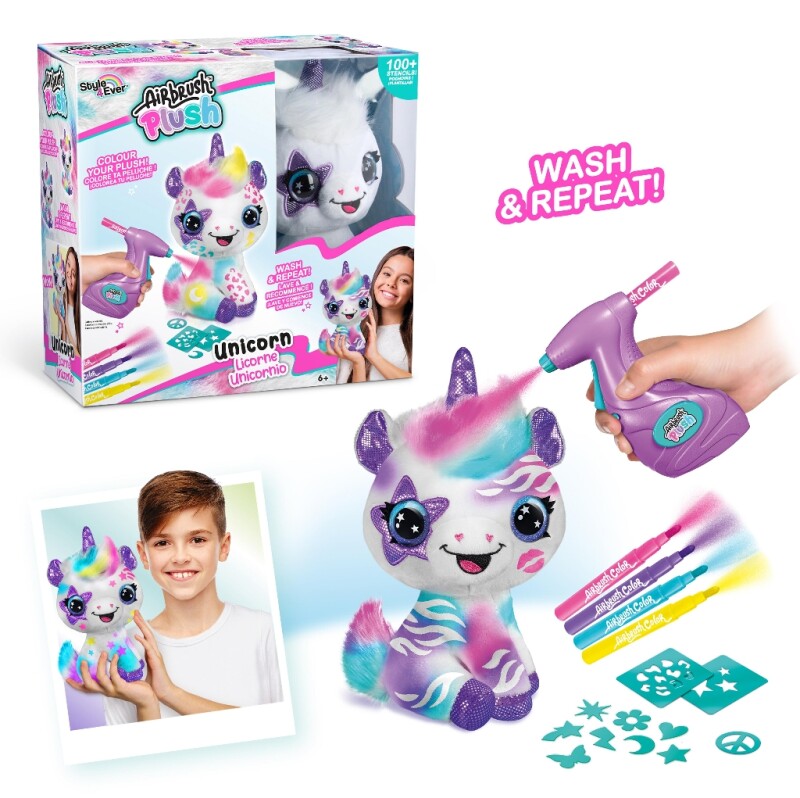 Airbrush Plush - Unicorn Toys By Canal Toys - Medaid International