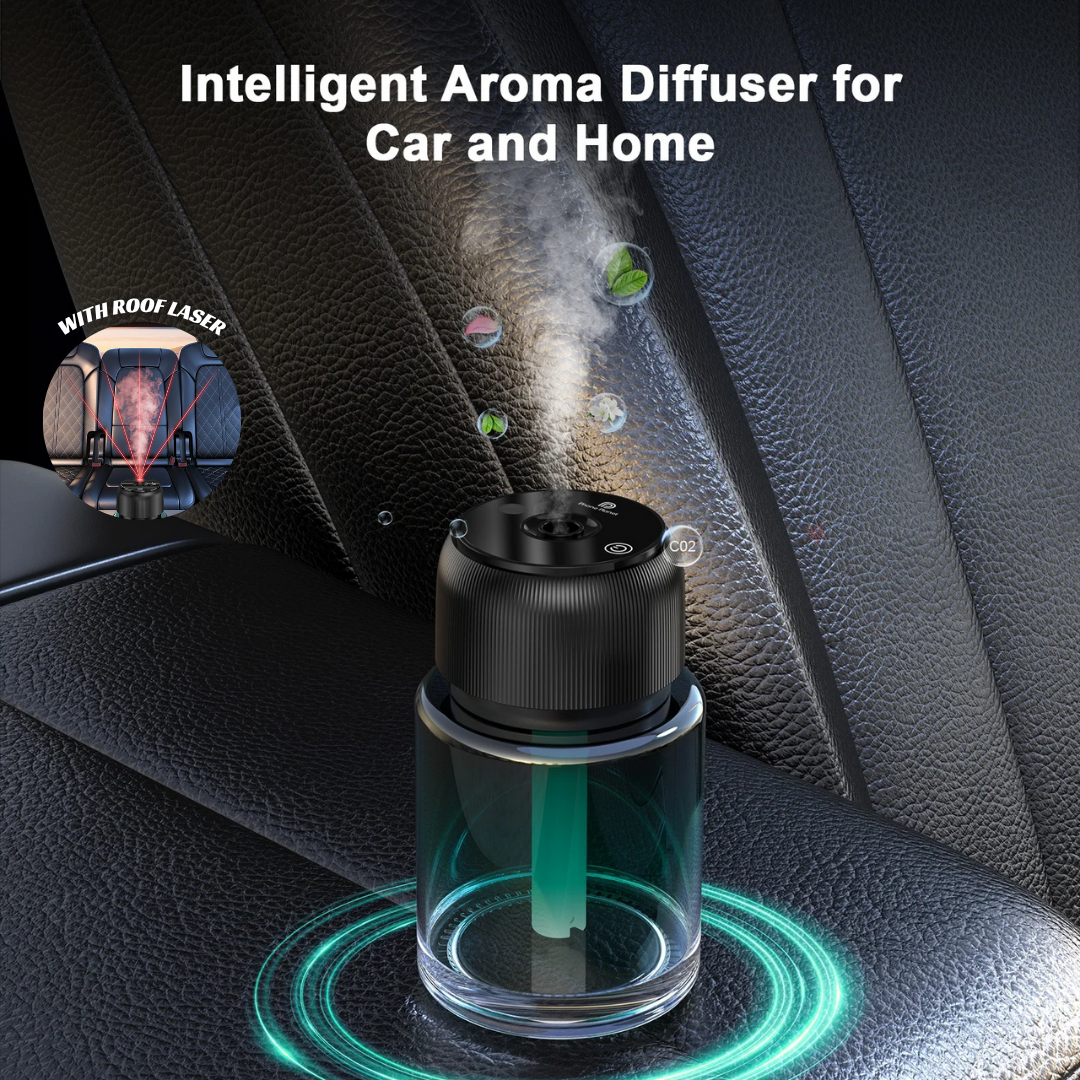 Car Humidifier Fragrance With Laser Light - Medaid International