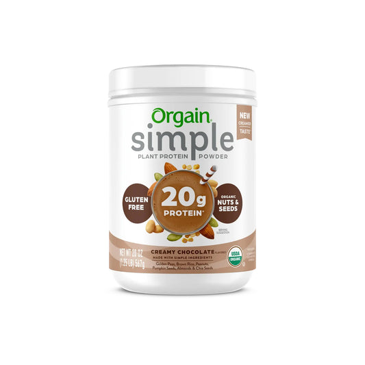 ORGAIN SIMPLE ORGANIC PLANTBASED PROTEIN POWDER - CREAMY CHOCOLATE - Medaid International