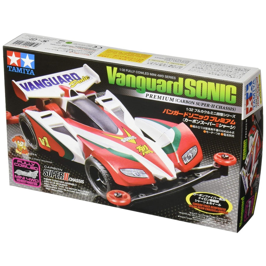 1/32 Fully Cowled Mini 4WD #35 Vanguard Sonic Premium (Super II Chassis) By Tamiya - Medaid International