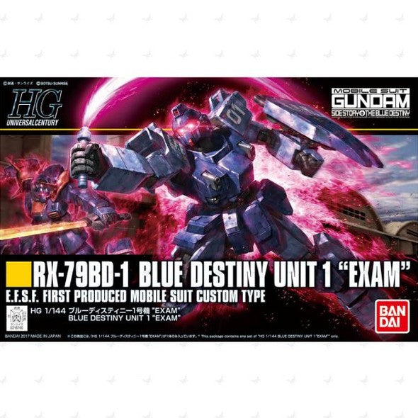 1/144 HGUC #207 Blue Destiny Unit 1 "Exam" Gunpla Evolution Project ver. - Medaid International