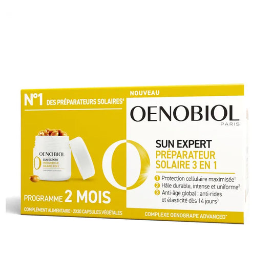 Oenobiol - Sun Expert Tan Preparation 3 in 1 60 Capsules - Medaid International