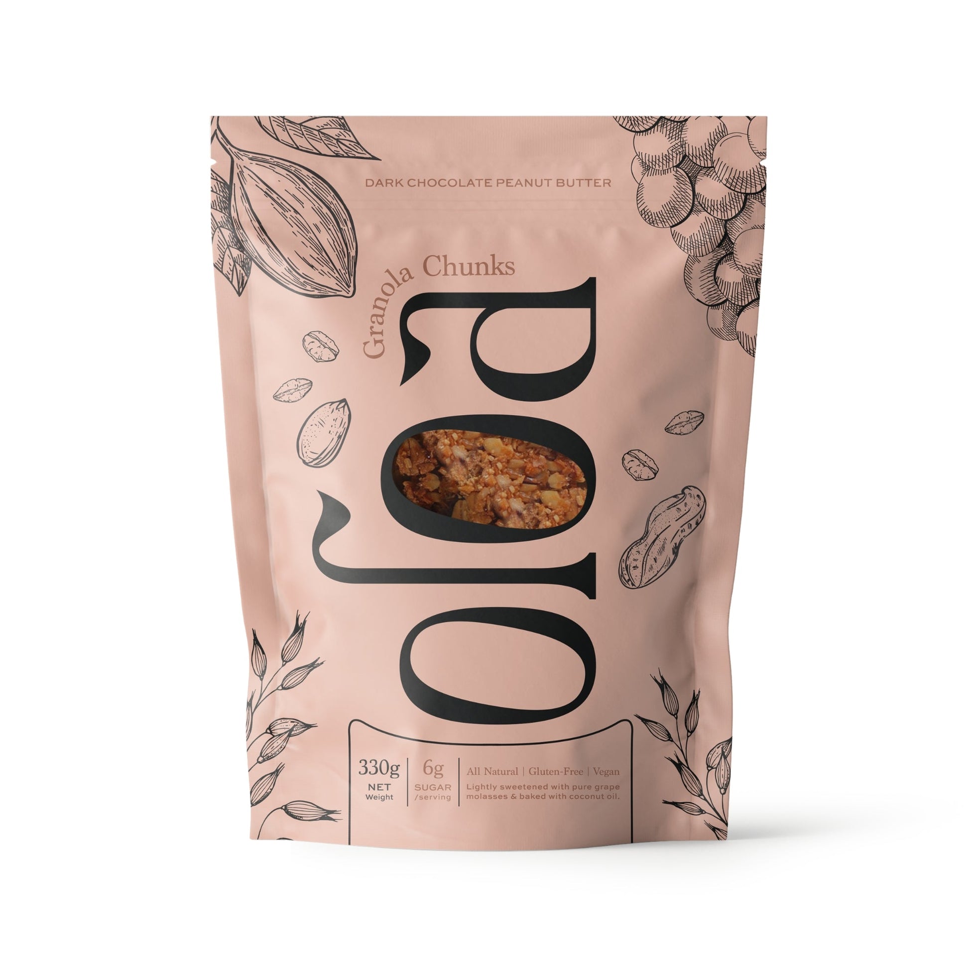 Dark Chocolate Peanut Butter Granola Chunks - Medaid International