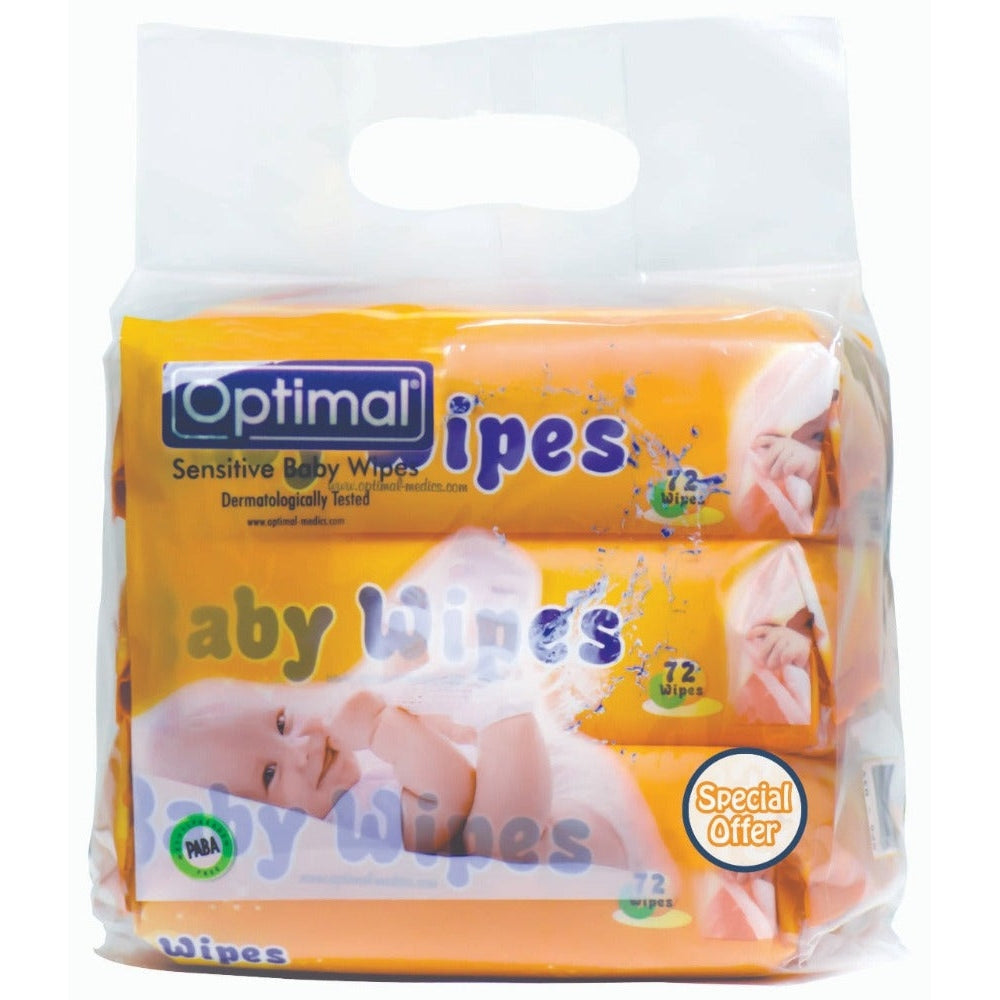 Optimal 6380 Baby Wipes 72 Count - Medaid - Lebanon