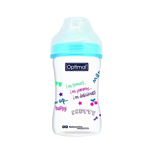 Optimal P.P. extra wide neck feeding bottle 240ml extra wide for 6+ month - Medaid - Lebanon
