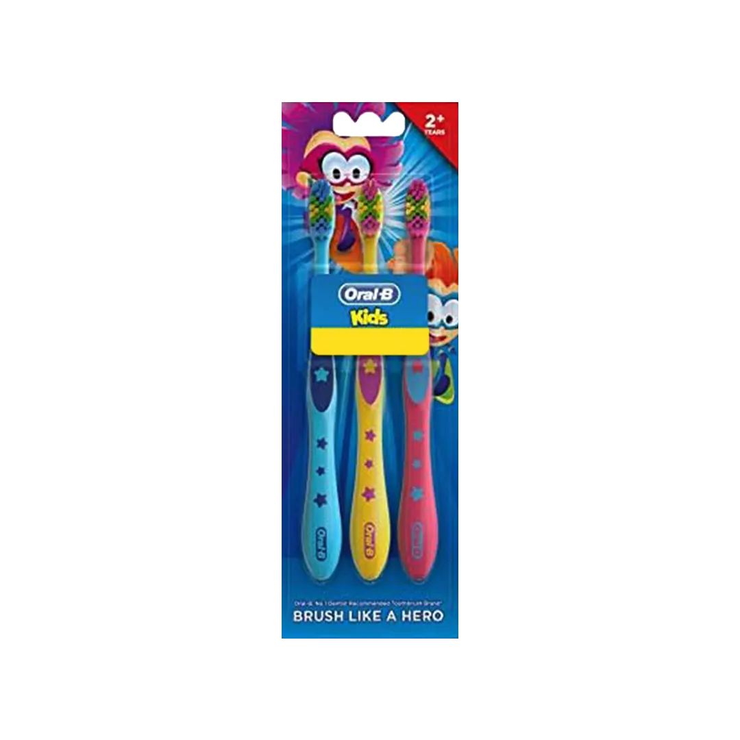 Oral-B Kids Brush Like A Hero Extra Soft Toothbrush - 3Pcs