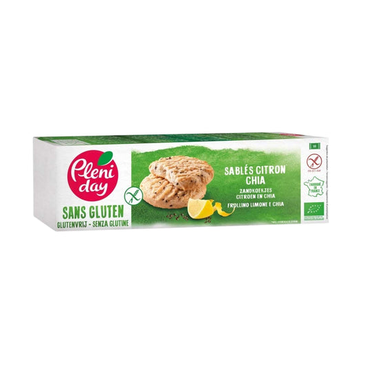 Organic Gluten Free Sablés Lemon Chia