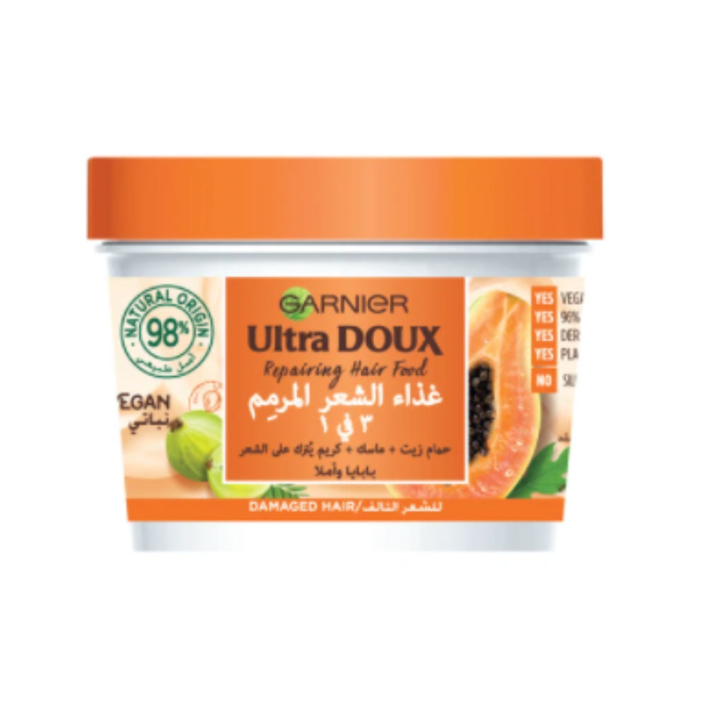 Garnier ultra doux repairing hair mask 390ml - Medaid