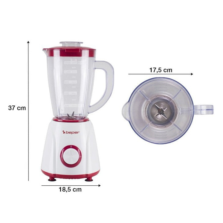 1.5L Plastic Blender 1.5L &  2 Speeds & Pulse Function - Medaid International