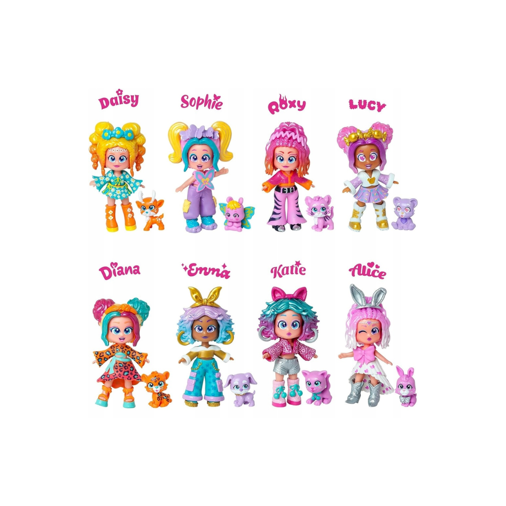 KOOKYLOOS PETS PARTY - Dolls Asst.8 - Display  2x12 (V.0)(1PC RANDOM) - Medaid International