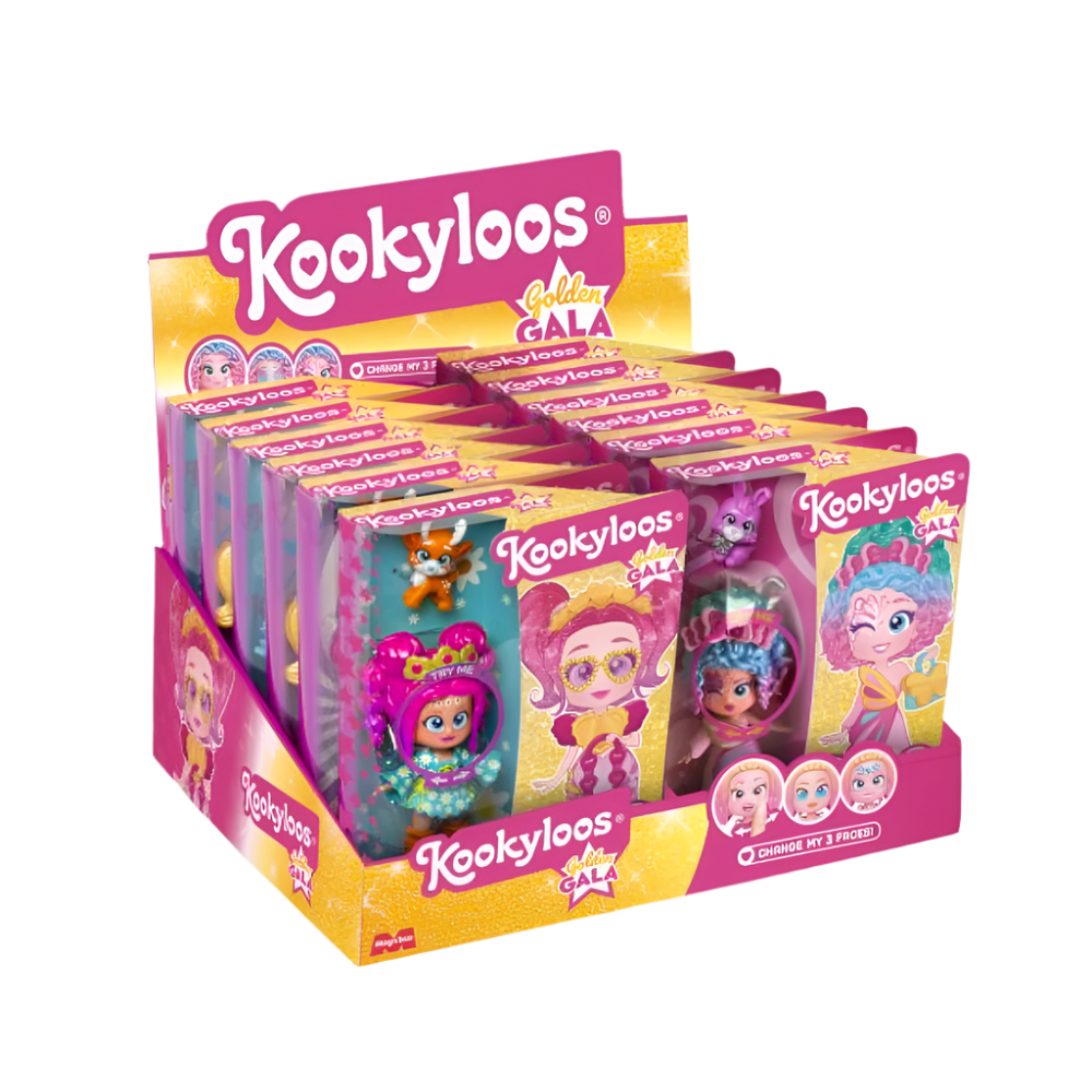 KOOKYLOOS GOLDEN GALA - Dolls Asst.8 - Display 2x12 (V.0) (1PC Random) - Medaid International