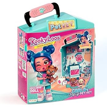 KOOKYLOOS S - Carla's PopUp Pet Vet Play Set - Medaid International