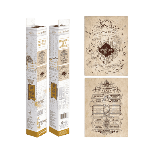 HARRY POTTER - MAP AND SCHOOL LIST - (BOXED POSTERS) By Pyramid - Medaid International