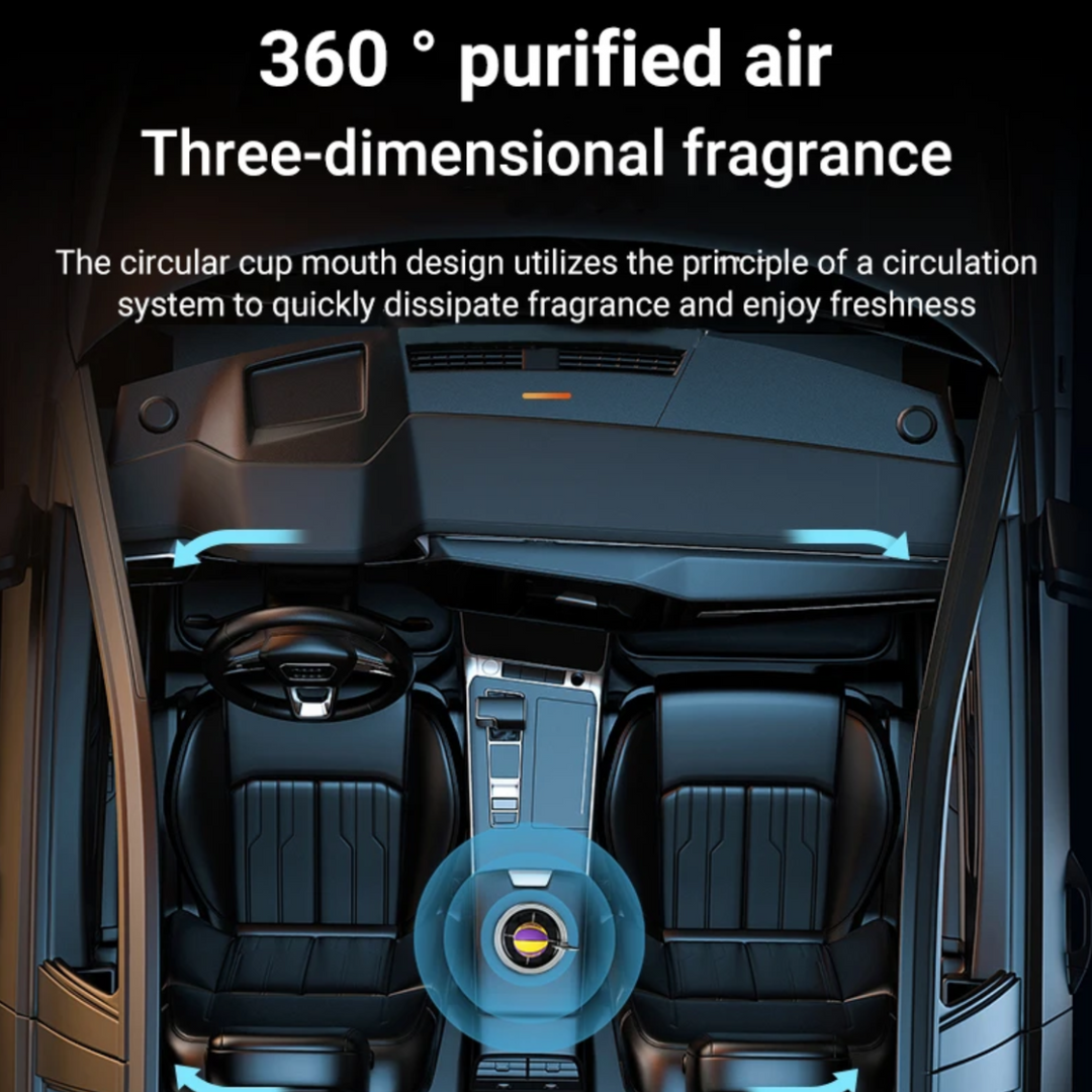 Car Air Fresher Aromatherapy Basketball Solar Turning Ball - Medaid International