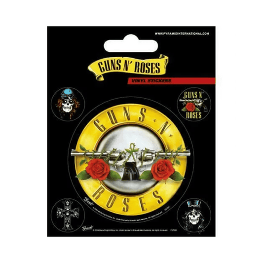 GUNS N' ROSES - BULLET LOGO (STICKER PACKS) By PYRAMID - Medaid International
