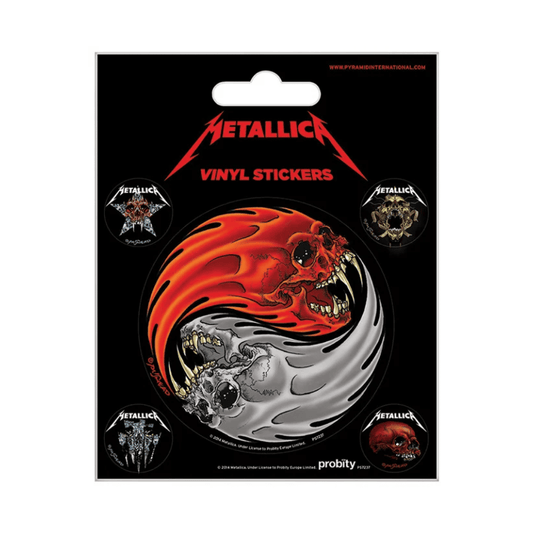 METALLICA - YIN & YANG SKULLS - PUSHEAD (STICKER PACKS) By PYRAMID - Medaid International