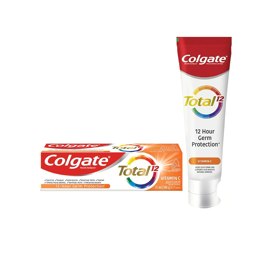 Colgate Total Vitamin C Toothpaste 12 Hour Germ Protection 75 ml - Medaid