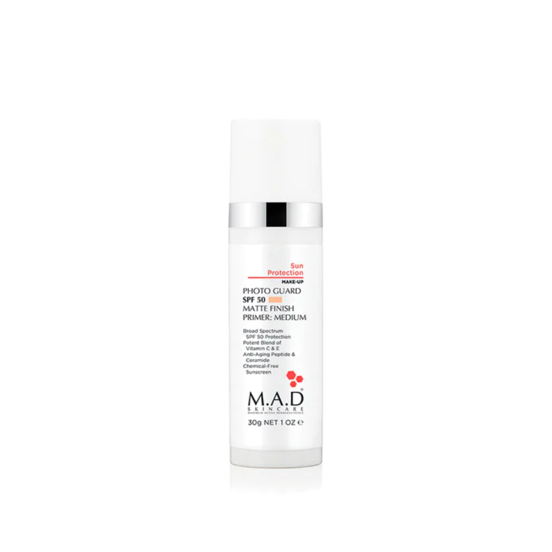 M.A.D Photo Guard SPF 50 Primer - Medium 30ml