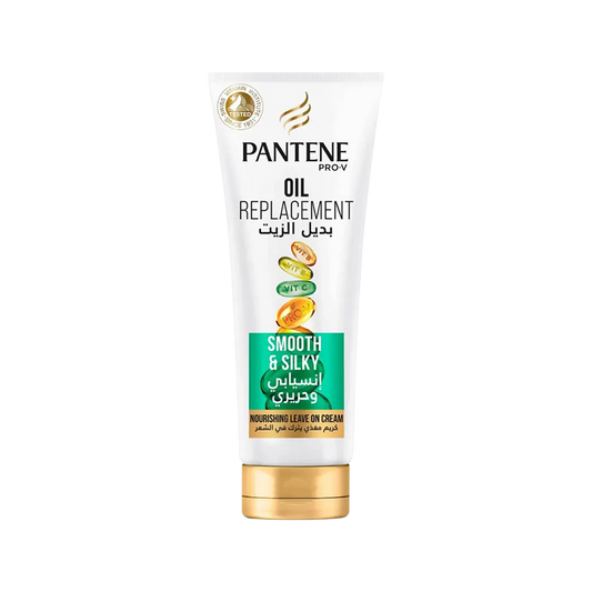 Pantene Pro-V Smooth & Silky Oil Replacement Nourishing Leave On Cream - 275ml - Medaid