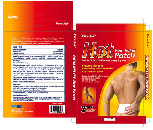 Pure-Aid Pain relief Hot Patch - Medaid - Lebanon