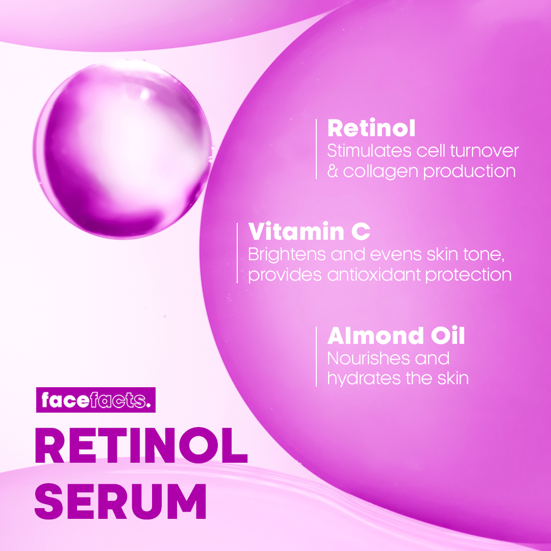 Face Facts Retinol Facial Serum 30ml - Medaid