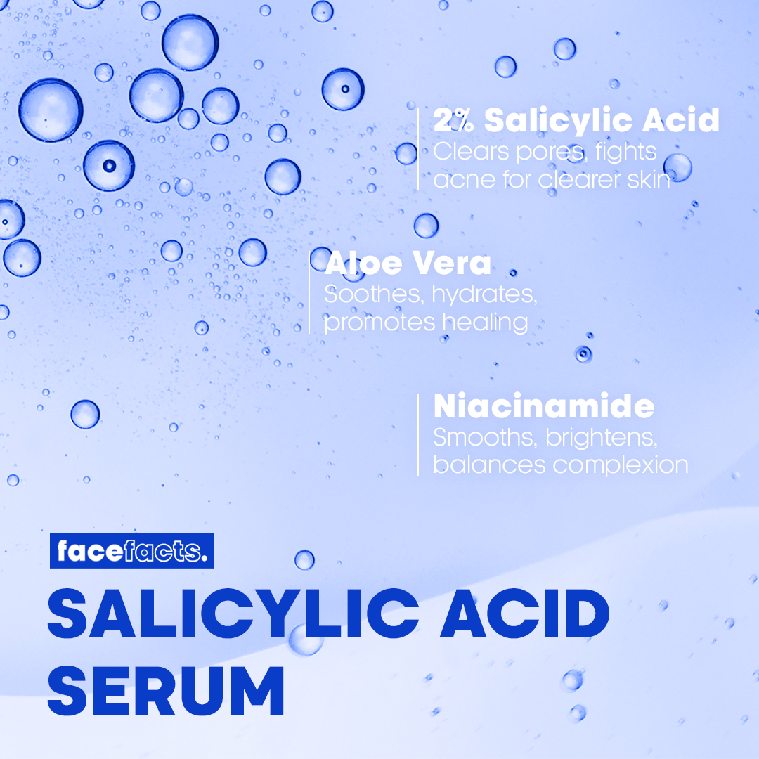 Face Facts 2% Salicylic Acid Facial Serum 30ml - Medaid