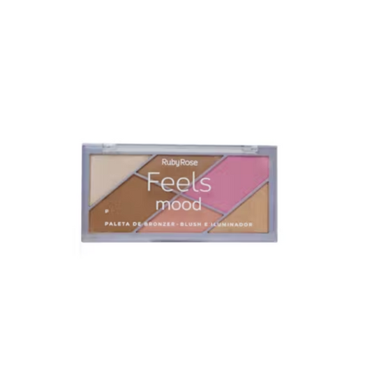 Ruby Rose Highlighter, Blush and Bronzer Palette - Medaid International