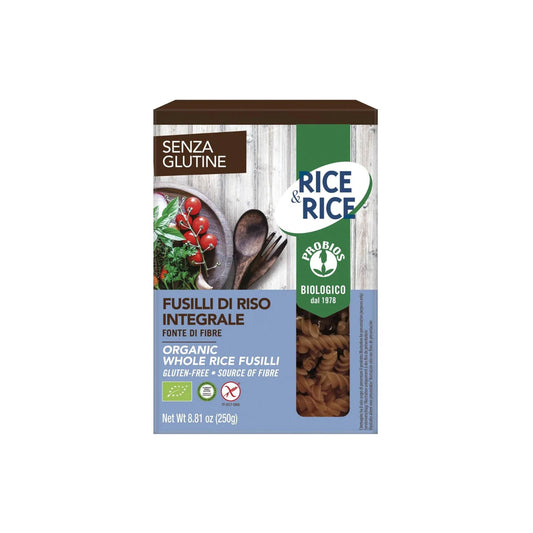 PROBIOS ORGANIC WHOLE RICE FUSILLI - GF - Medaid International