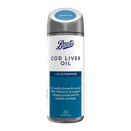 Boots - Max Strength - Cod Liver Oil - 60 Capsules - Medaid International