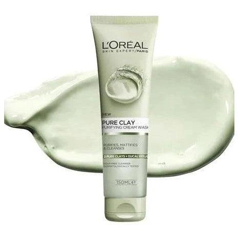 L’Oreal Paris – DE Pure Clay Foam Wash Green Purifying 150Ml - Medaid - Lebanon