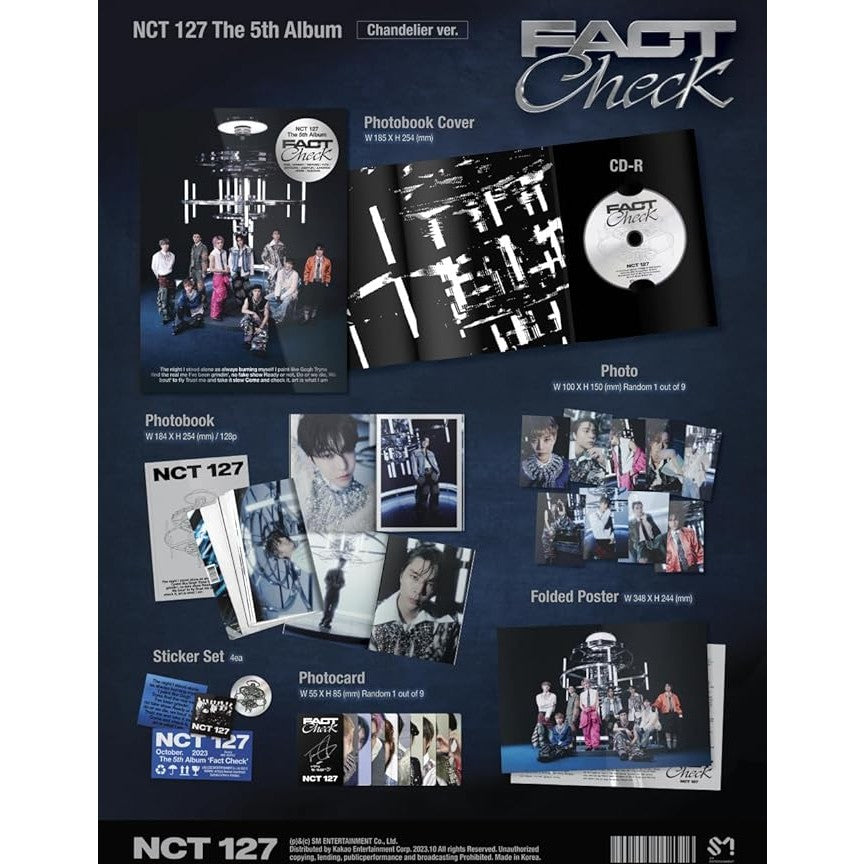 NCT 127 5th Album - [Chandelier] Fact Check CD - Medaid International