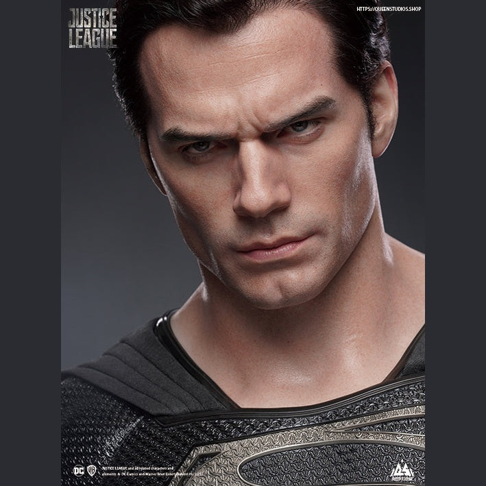 DC Superman ( Black Suit ) Life-size Bust By Queen Studios - Medaid International